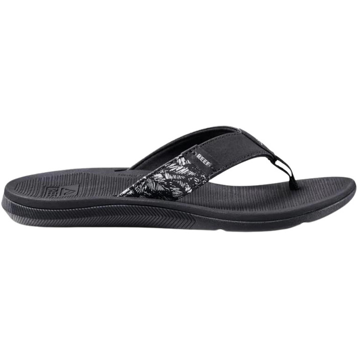 2024 Reef Mujer Santa Ana Sandalias Flip Flop CJ3624 - Black / Blanco